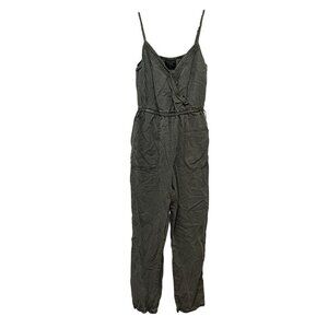 Abercrombie & Fitch Green Adjustable Straps Sleeveless Jumpsuit Women's Size XS